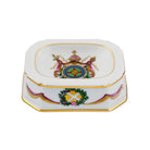 Vista Alegre Reis de Portugal Salt Cellar José Manuel D. Pedro IV on a white background