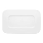 Vista Alegre Silkroad White Large Rectangular Plate on a white background