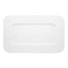 Vista Alegre Silkroad White Medium Rectangular Plate on a white background