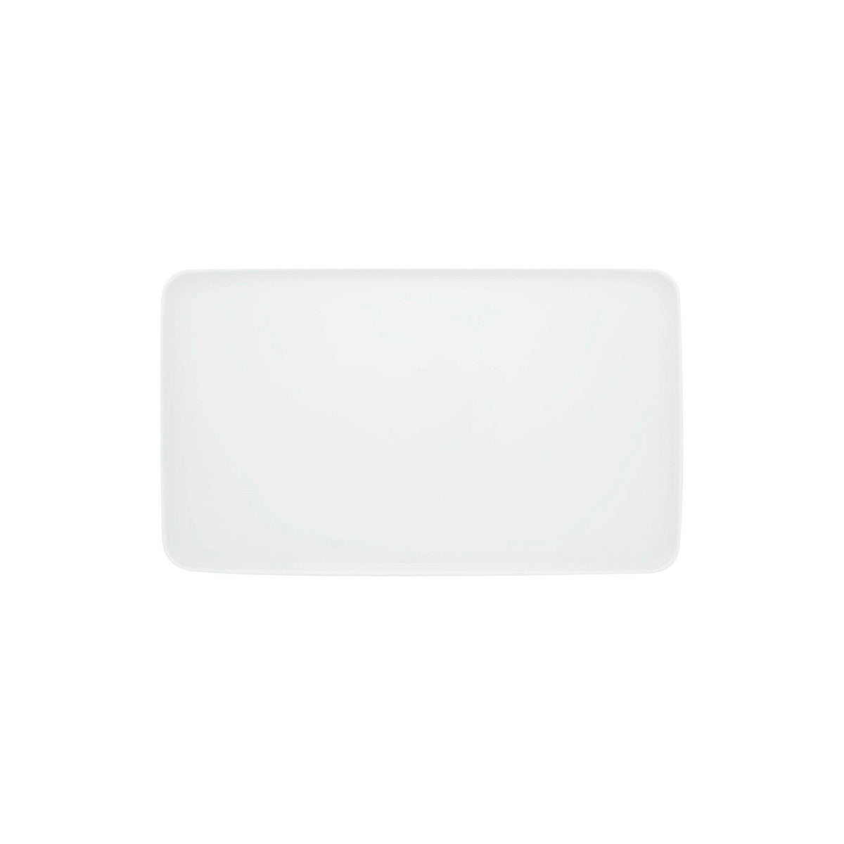 Vista Alegre Silkroad White Medium Rectangular Platter on a white background