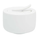Vista Alegre Silkroad White Sugar Bowl on a white background