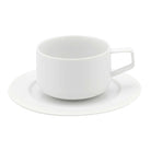 Vista Alegre Silkroad White Tea Cup & Saucer on a white background