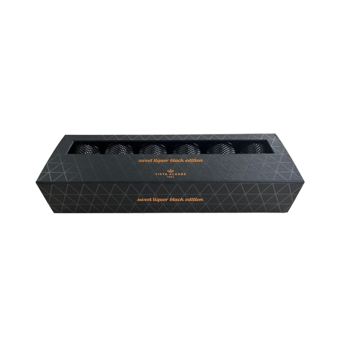 Vista Alegre Sweet Liquor Set of 6 Cordials Black, view 3