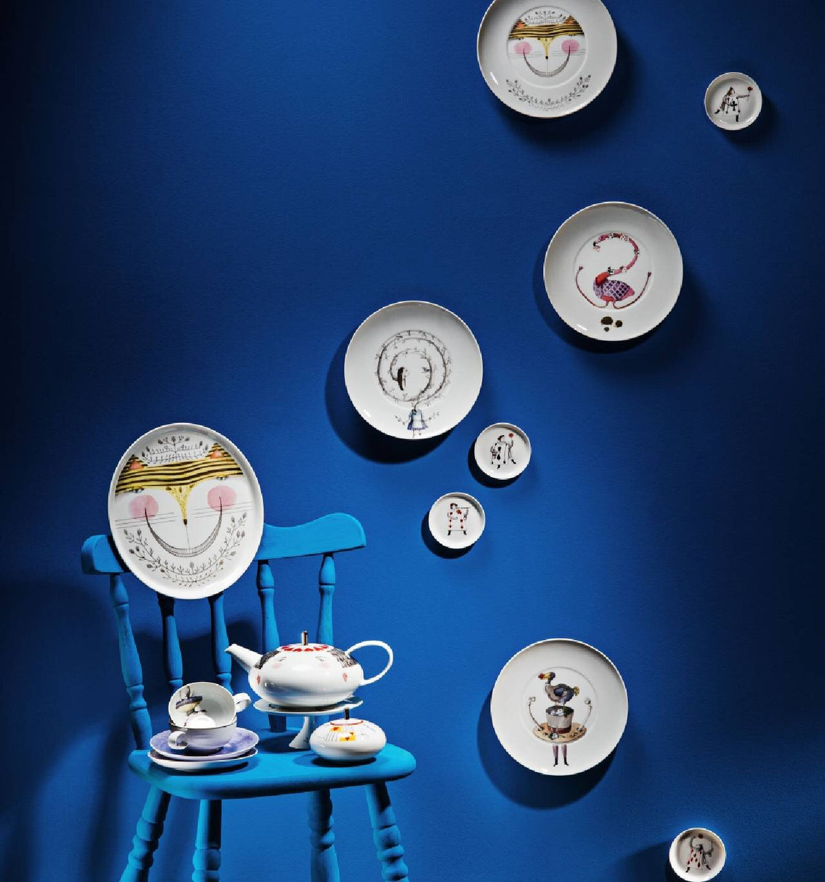 Vista Alegre Tea With Alice Large Footed Cake Plate, view 4