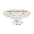 Vista Alegre Tea With Alice Large Footed Cake Plate on a white background