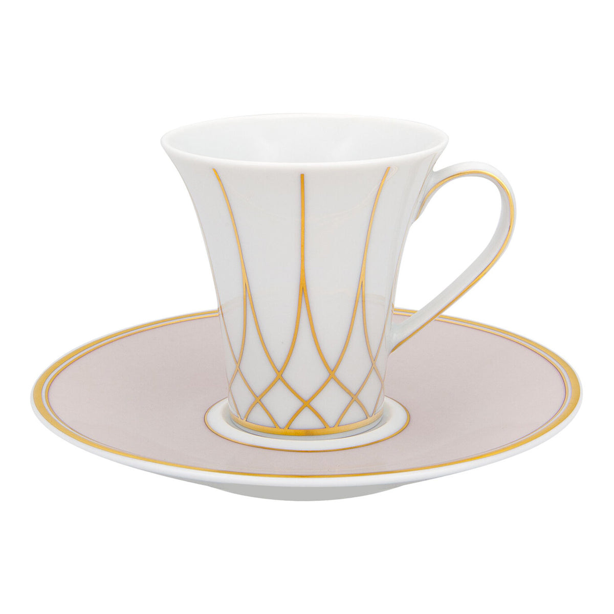 Vista Alegre Terrace Coffee Cup 3 oz & Saucer on a white background
