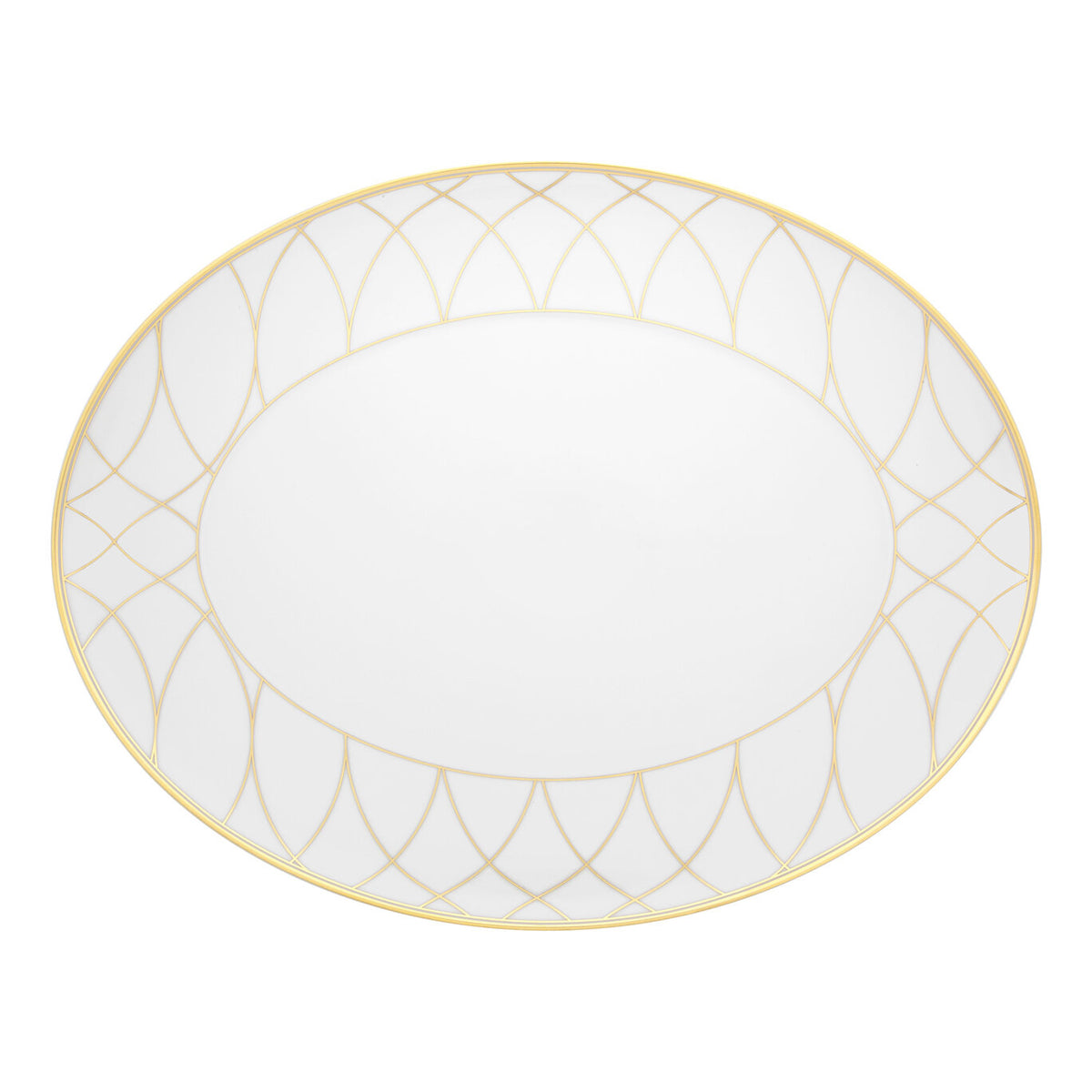 Vista Alegre Terrace Large Oval Platter on a white background