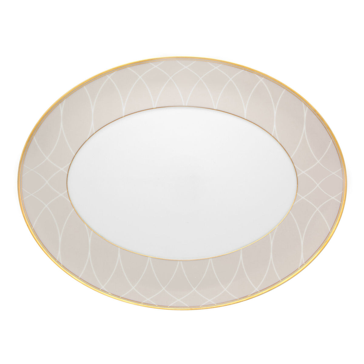Vista Alegre Terrace Small Oval Platter on a white background