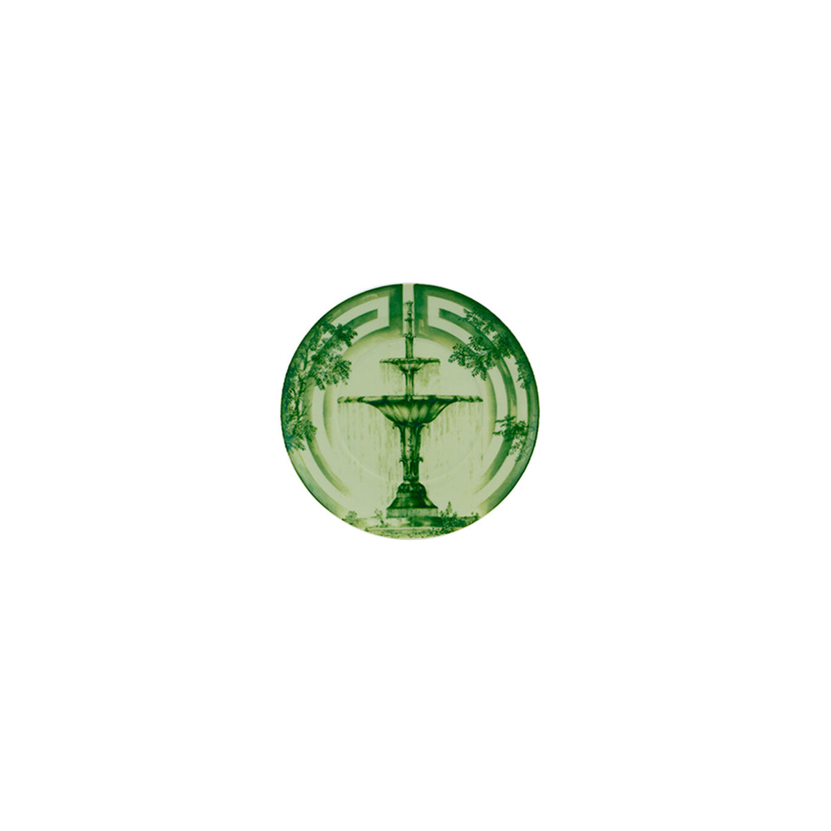 Vista Alegre The Meaning Green Bread & Butter Plate on a white background