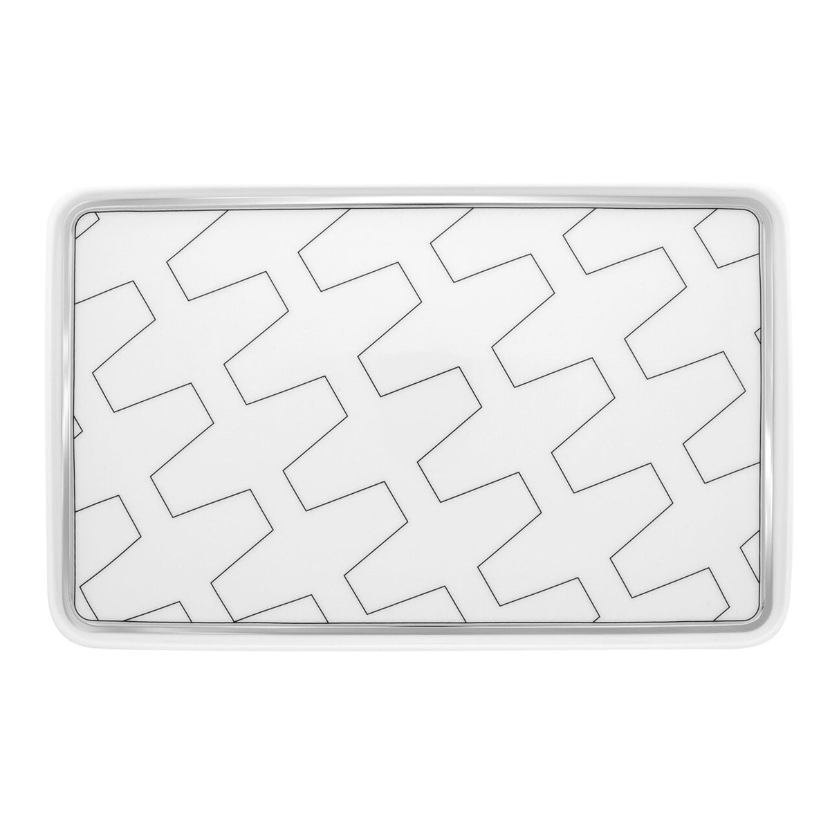 Vista Alegre Trasso Small Rectangular Platter on a white background
