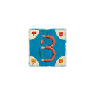 Vista Alegre Vida Alegre Porcelain Plaque Letter B on a white background