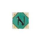 Vista Alegre Vida Alegre Porcelain Plaque Letter N on a white background