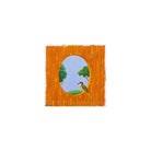 Vista Alegre Vida Alegre Porcelain Plaque Letter Q on a white background