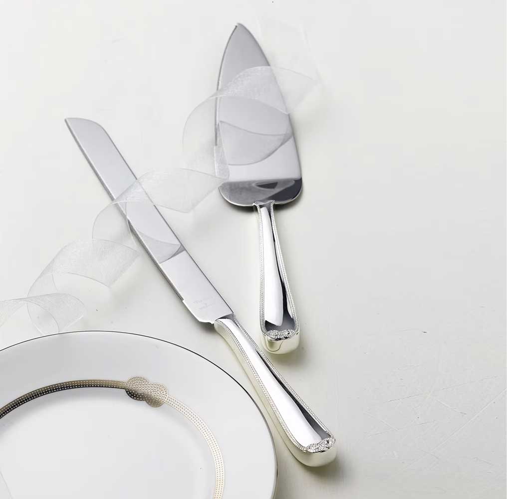 Wedgewood Vera Wang Infinity Cake Knife and Server