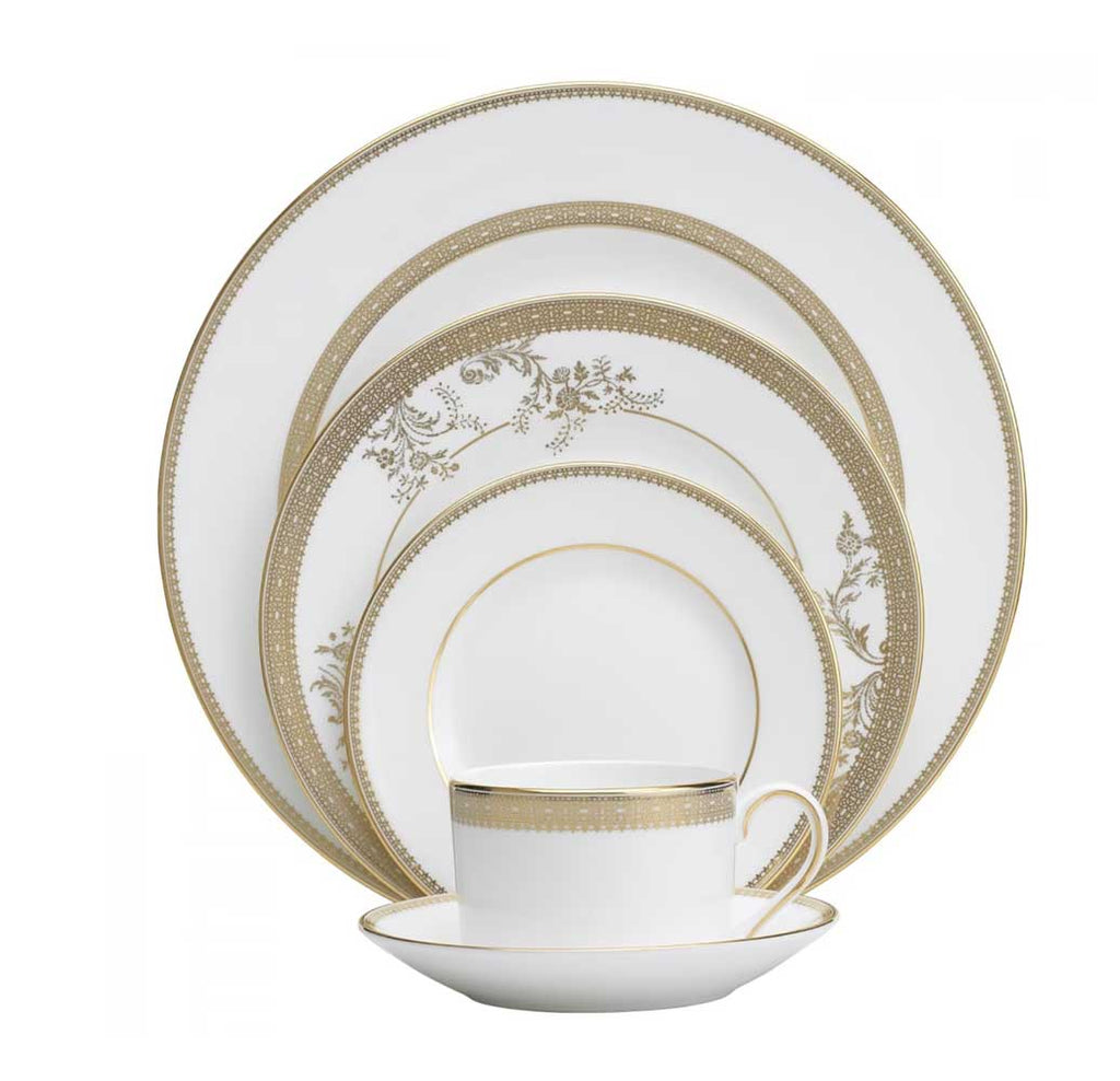 Wedgewood Vera Wang Lace Gold 5-piece place setting