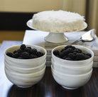 wedgewood vera wang venato imperial bowls filled with blackberries