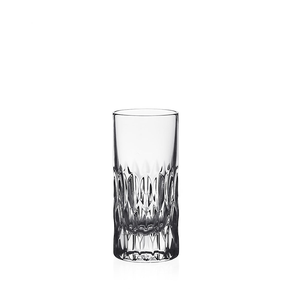 William Yeoward Merle Shot Tumbler, handmade crystal, on a white background