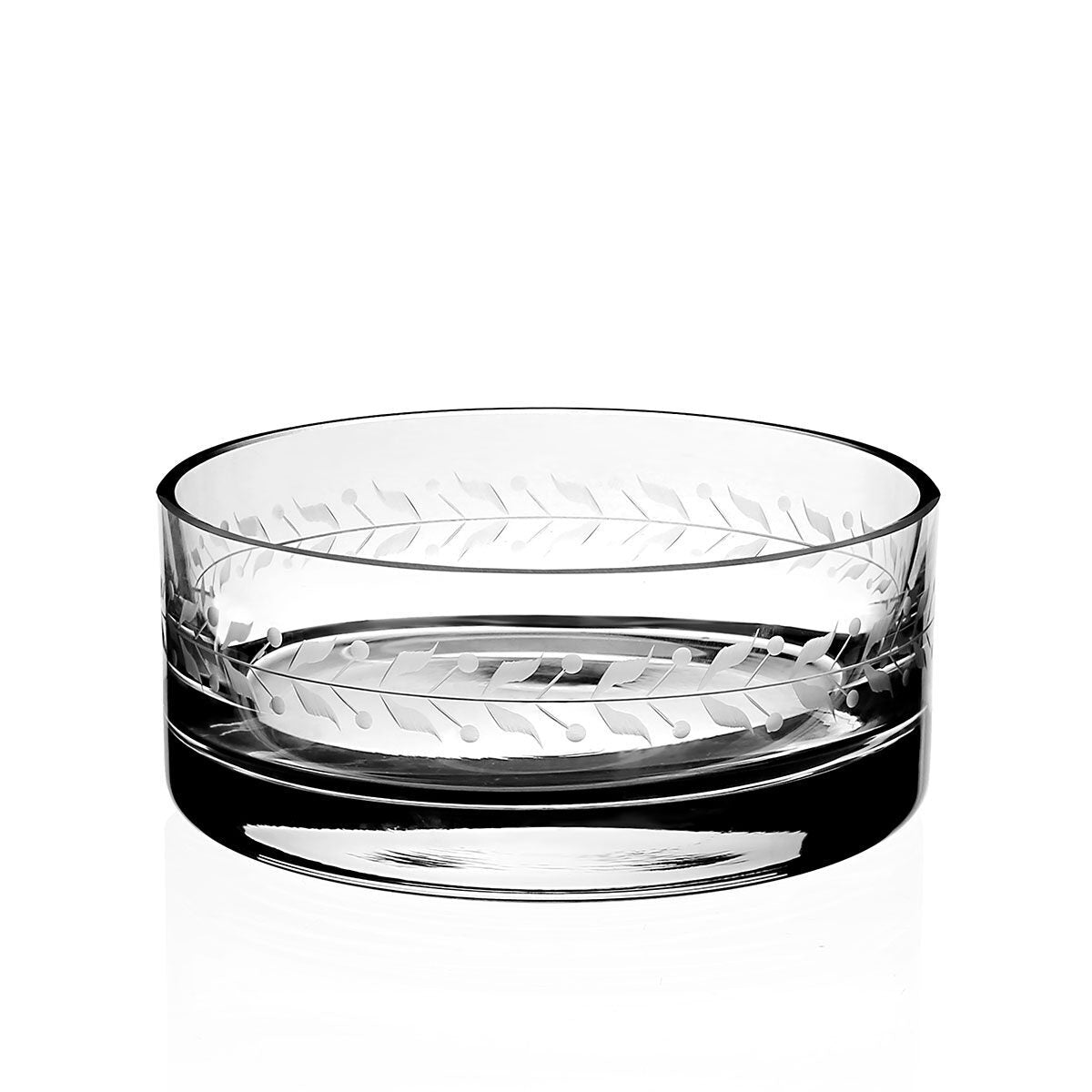 William Yeoward Ada Bottle Stand, handmade crystal, on a white background