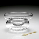 William Yeoward Ada Caviar / Seafood Server with Spoon, handmade crystal, on a white background