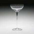 William Yeoward Ada Tall Coupe, handmade crystal, on a white background