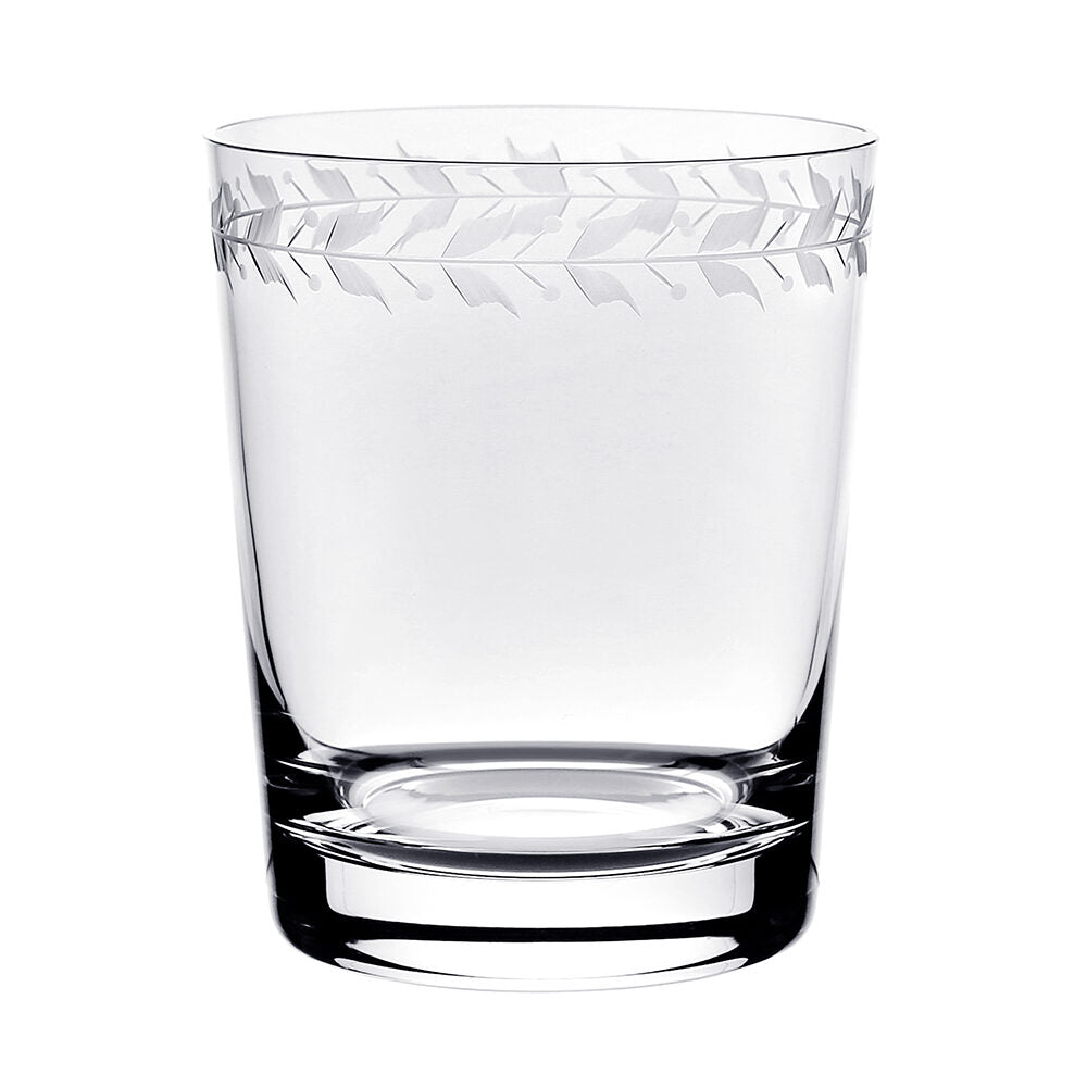 William Yeoward Ada Tumbler Double Old Fashioned, handmade crystal, detail view