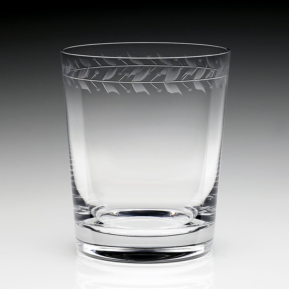 William Yeoward Ada Tumbler Double Old Fashioned, handmade crystal, on a white background