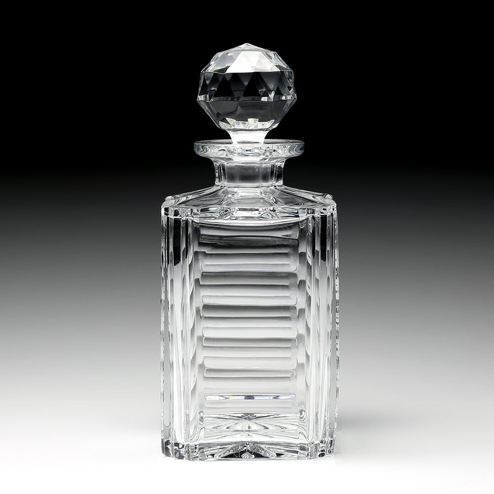 William Yeoward Adele Gift Boxed Square Decanter, handmade crystal, detail view