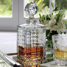 William Yeoward Adele Gift Boxed Square Decanter, handmade crystal, detail view