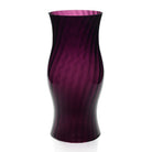 William Yeoward Amethyst Hurricane shade 20" / 51cm in Amethyst, handmade crystal, on a white background