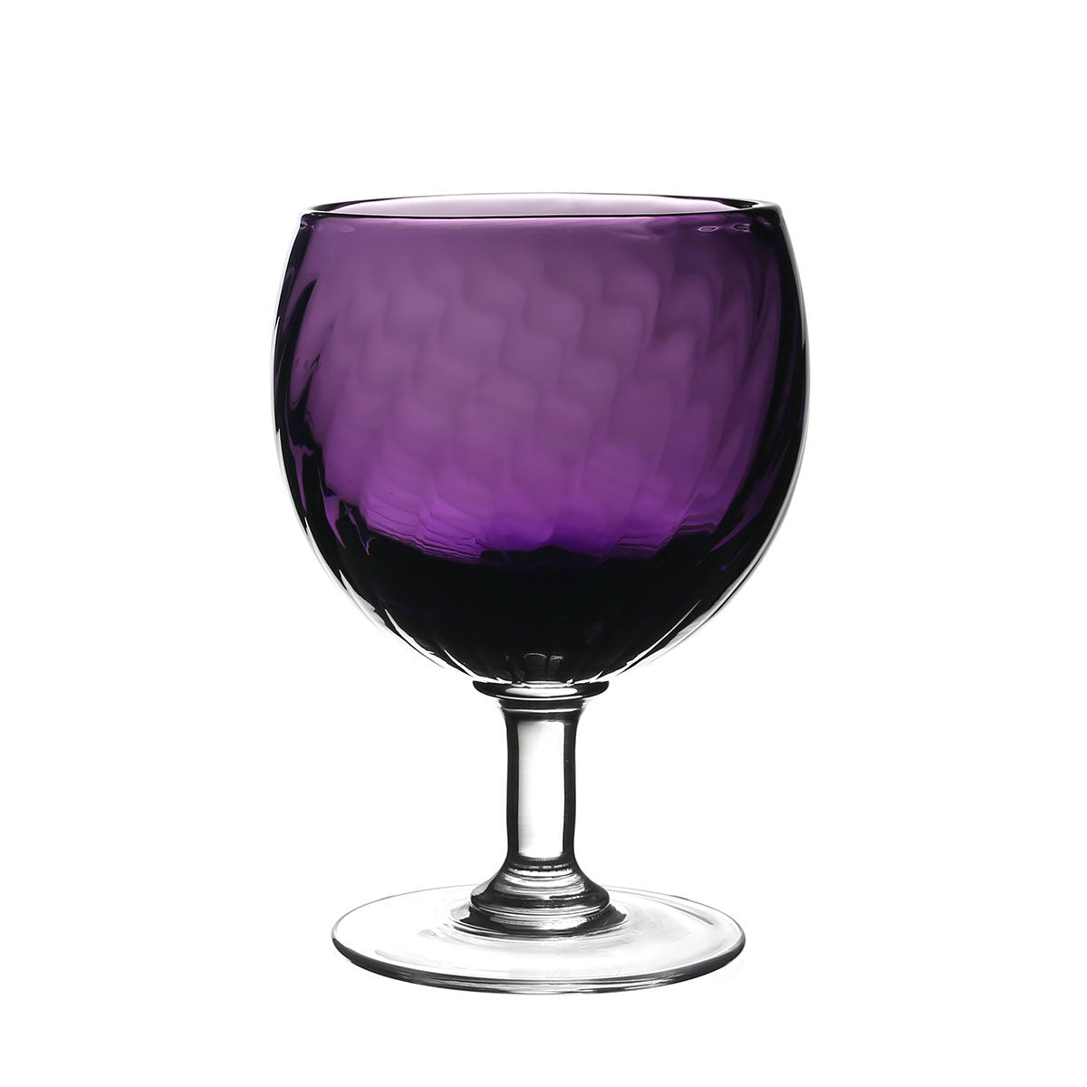 William Yeoward Amethyst Table Lamp & Candle in Amethyst, handmade crystal, detail view
