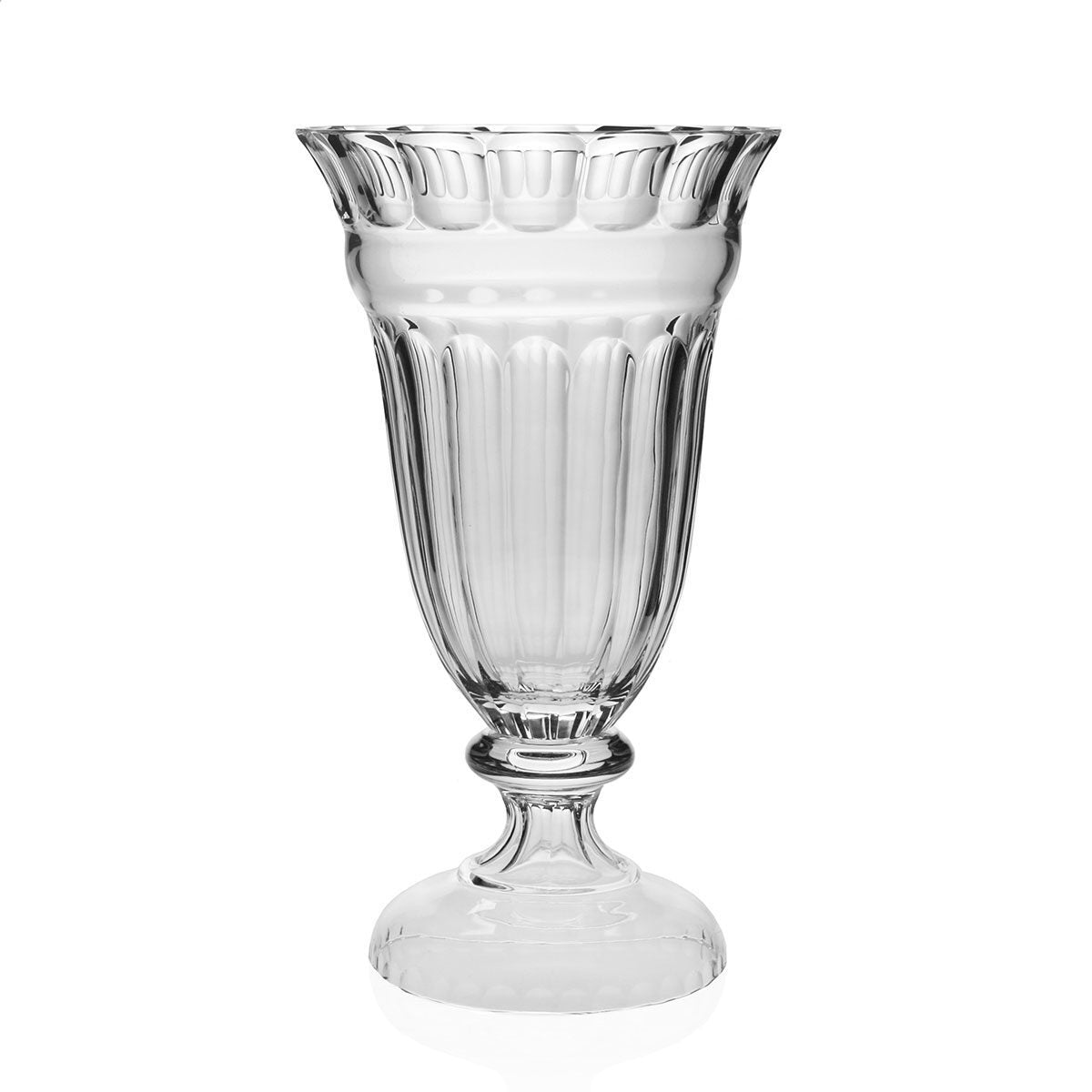 William Yeoward Annette Vase 14½" / 37cm, handmade crystal, on a white background
