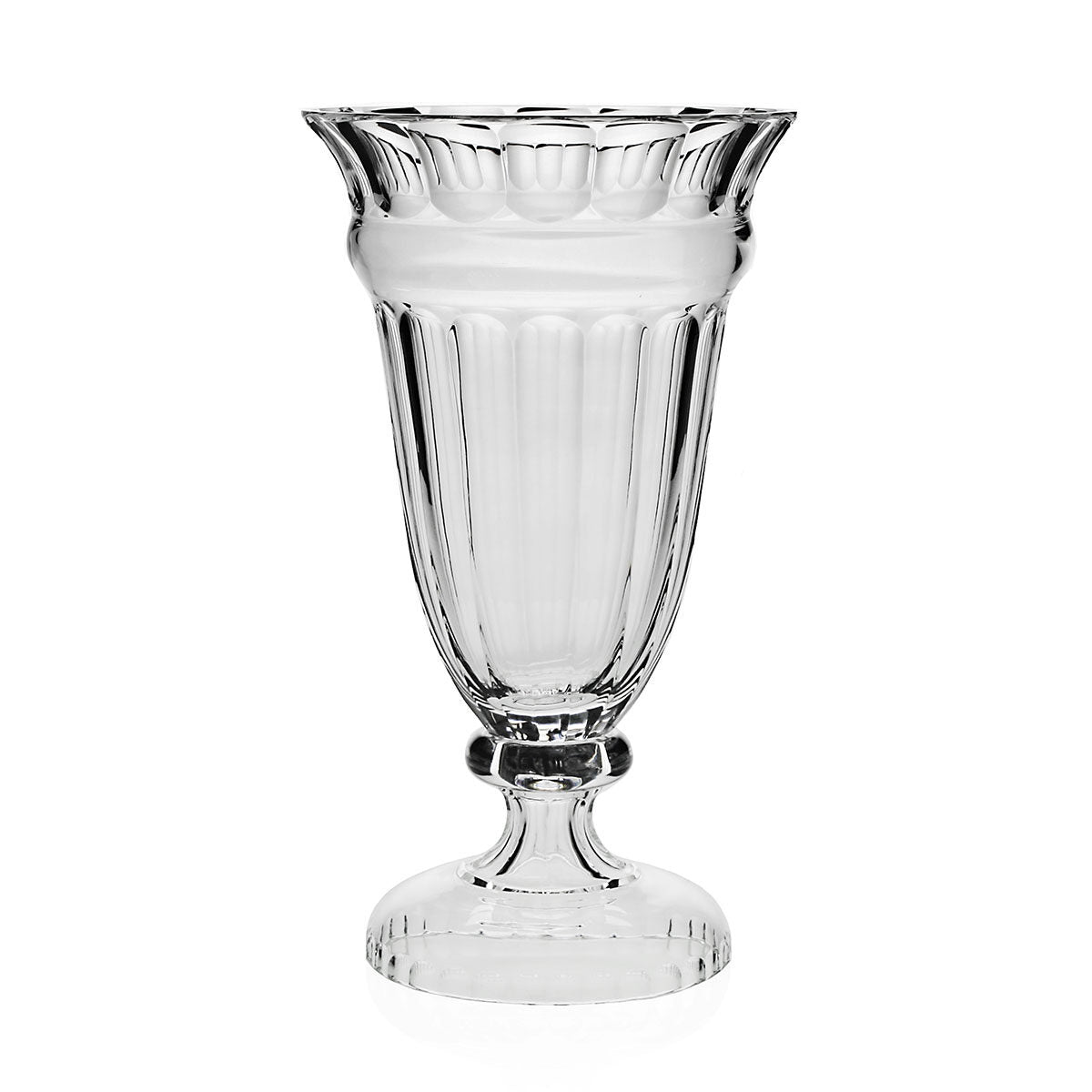 William Yeoward Annette Vase 16" / 40.5cm, handmade crystal, on a white background
