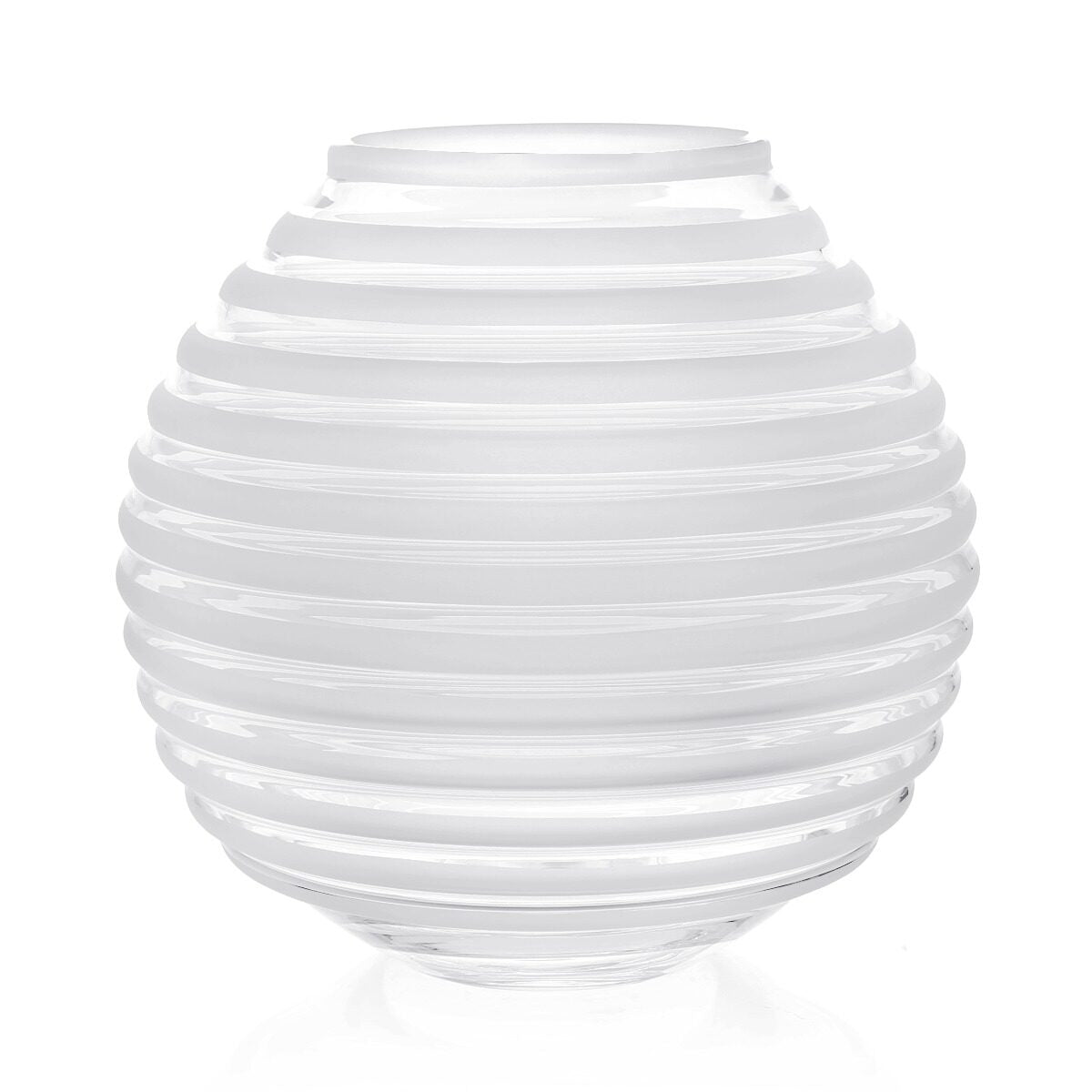 William Yeoward Artemis Vase 12" / 30cm, handmade crystal, on a white background
