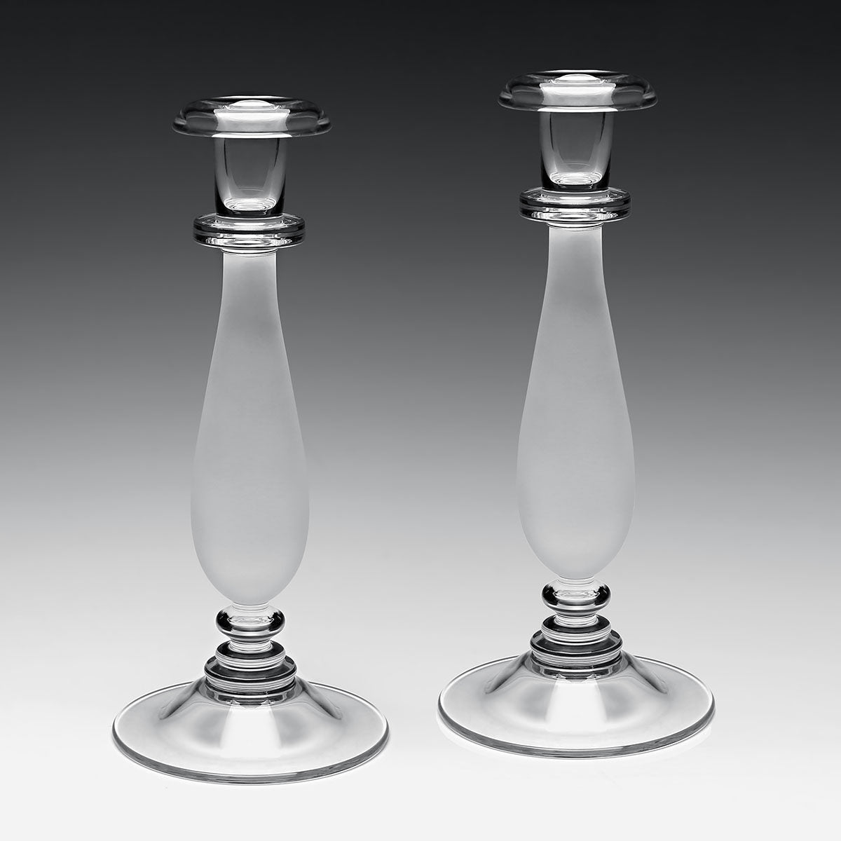 William Yeoward Astrid Pair of Candlesticks 10¾" / 27.5cm, handmade crystal, detail view