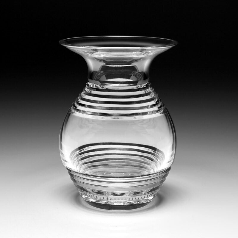 William Yeoward Atalanta Flower Vase 9" / 230mm, handmade crystal, detail view