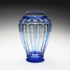 William Yeoward Azzura Prestige Vase 13" - Limited Edition in Blue, handmade crystal, detail view