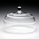William Yeoward Bella Bianca Cake Dome in White, handmade crystal, detail view
