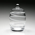 William Yeoward Bella Bianca Candy Jar in White, handmade crystal, detail view