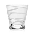 William Yeoward Bella Bianca Old Fashioned Tumbler in White, handmade crystal, on a white background