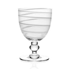 William Yeoward Bella Bianca Wine in White, handmade crystal, on a white background