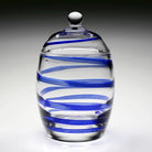 William Yeoward Bella Blue Candy Jar in Blue, handmade crystal, detail view