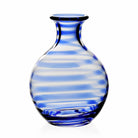 William Yeoward Bella Blue Carafe 35oz / 1000ml in Blue, handmade crystal, on a white background