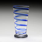 William Yeoward Bella Blue Highball Tumbler in Blue, handmade crystal, detail view