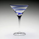 William Yeoward Bella Blue Martini in Blue, handmade crystal, detail view