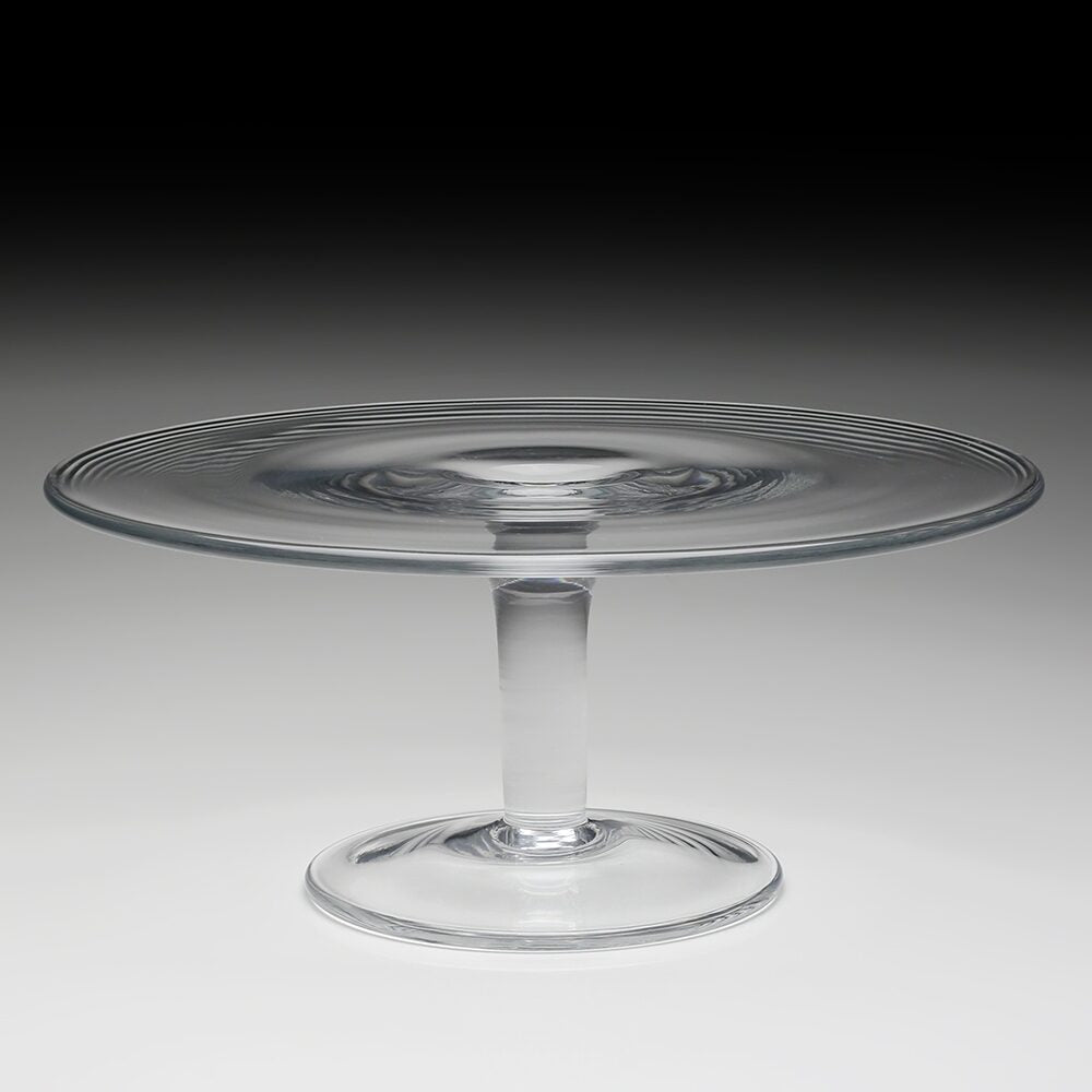 William Yeoward Bella Cake Stand Plain, handmade crystal, detail view