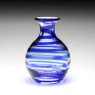 William Yeoward Bella Carafe 18oz / 500ml in Blue, handmade crystal, detail view