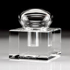 William Yeoward Boxed Glass Inkwell, handmade crystal, detail view