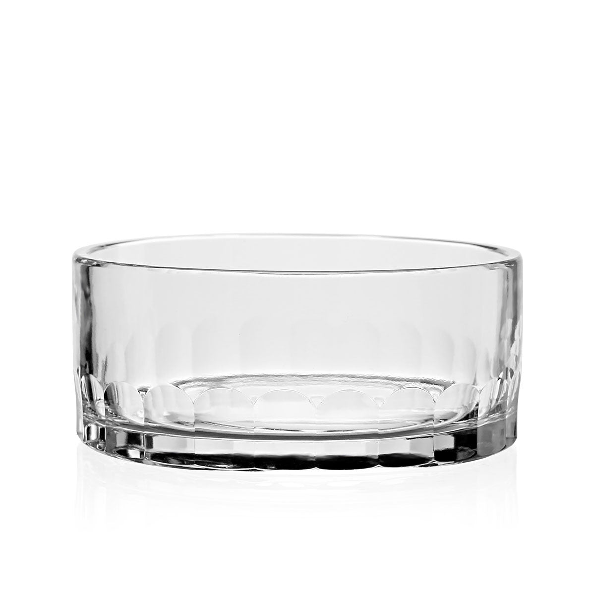 William Yeoward Bridget Bottle Stand, handmade crystal, on a white background
