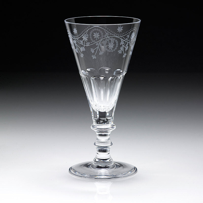 William Yeoward Bunny Goblet, handmade crystal, detail view
