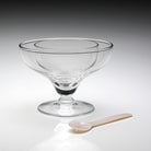 William Yeoward Caspia Seafood/Caviar Server with Spoon, handmade crystal, detail view